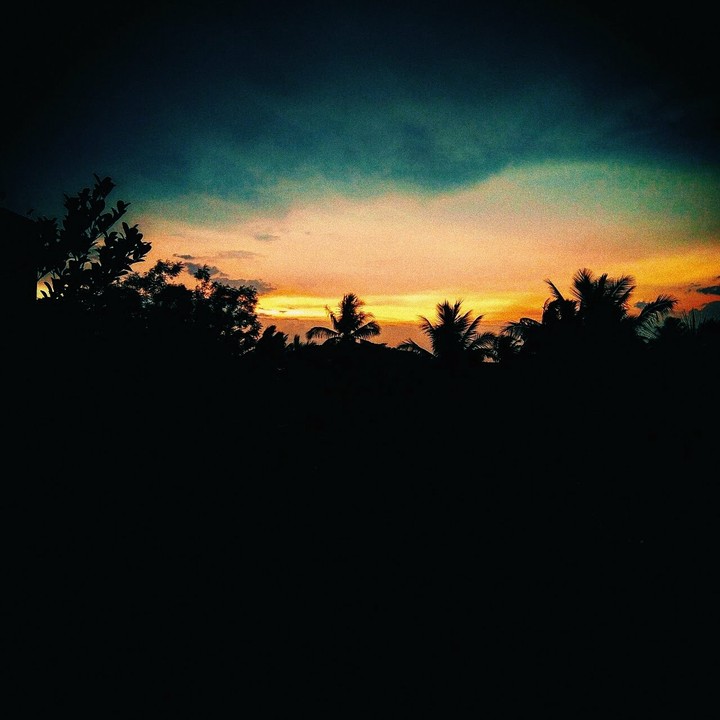 A sunset.