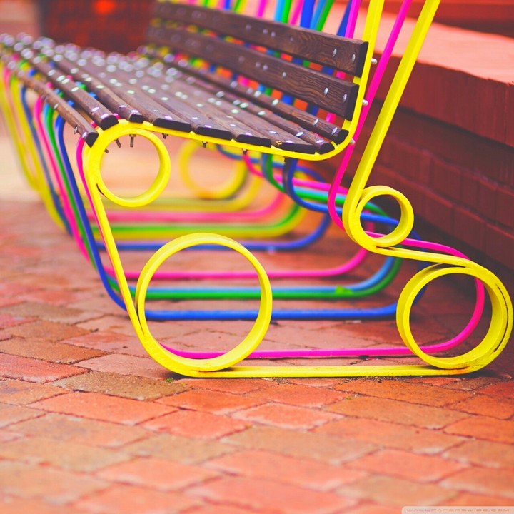 Colourful Bench