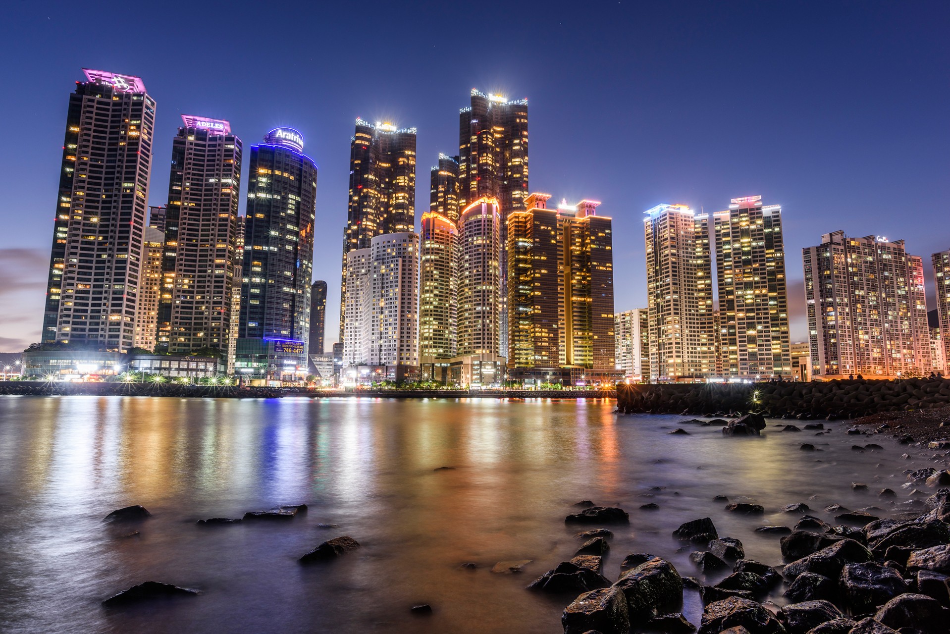 Nightscape of beautiful city