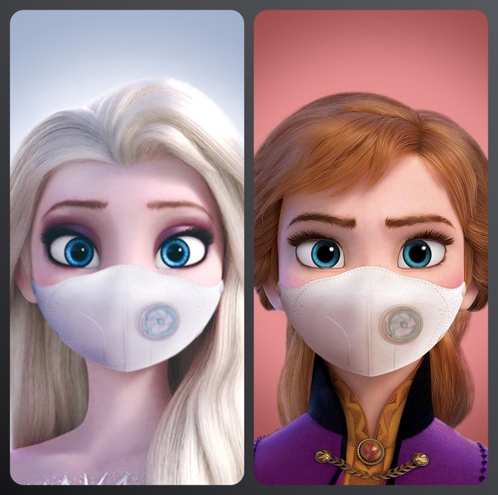 ELSA and ANNA with MASKS