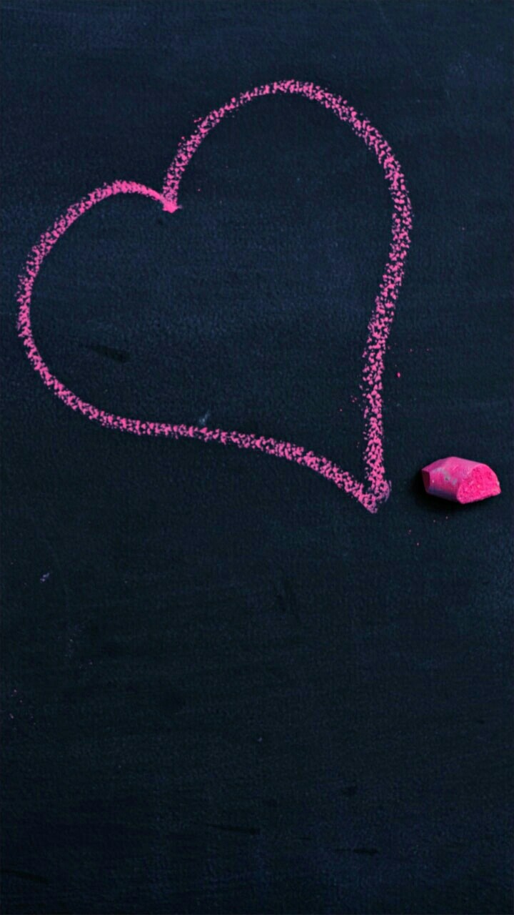 beautiful heart by mee with beautiful chalk❤❤❤