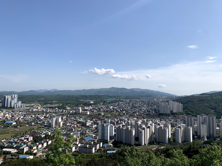 sky&city&cloud&korea