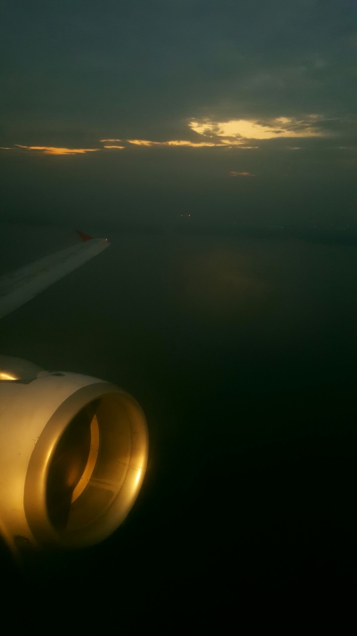 Turbine sunset