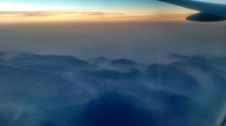 ...Blick aus dem Flugzeug
