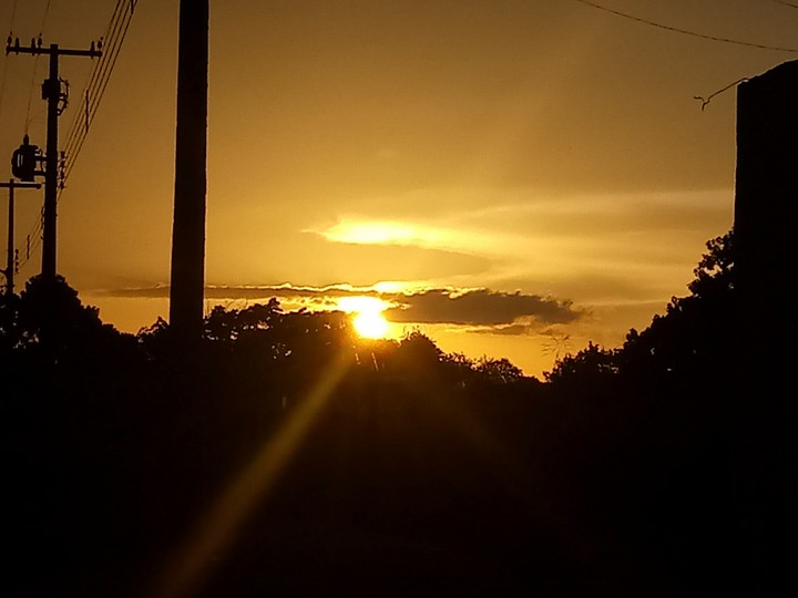Por do Sol no extremo norte do Brasil