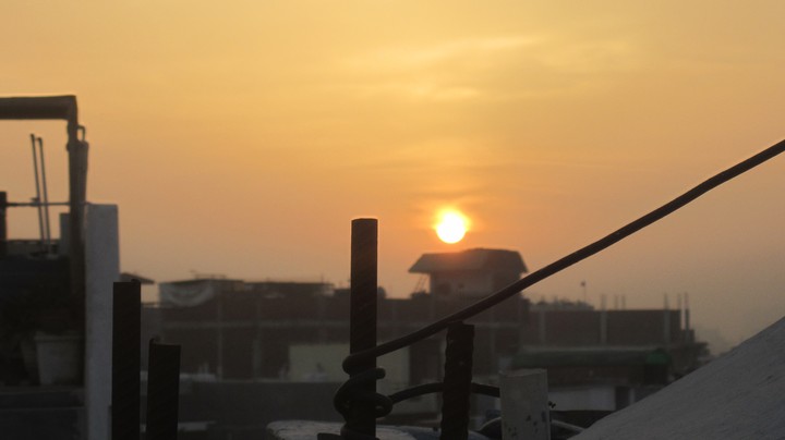 sun at rooftop