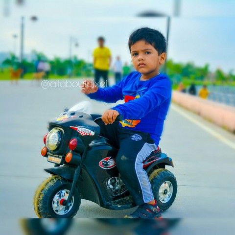 child with small bike