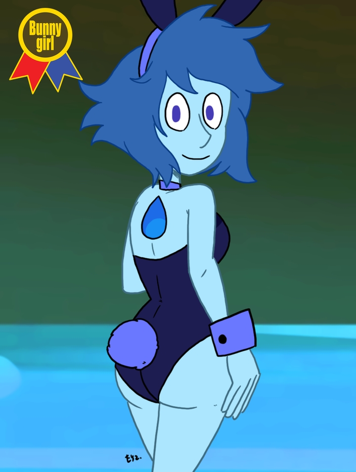 lapis lazuli con traje de coneja
