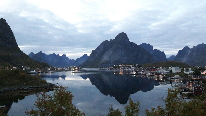 landscape in Reine