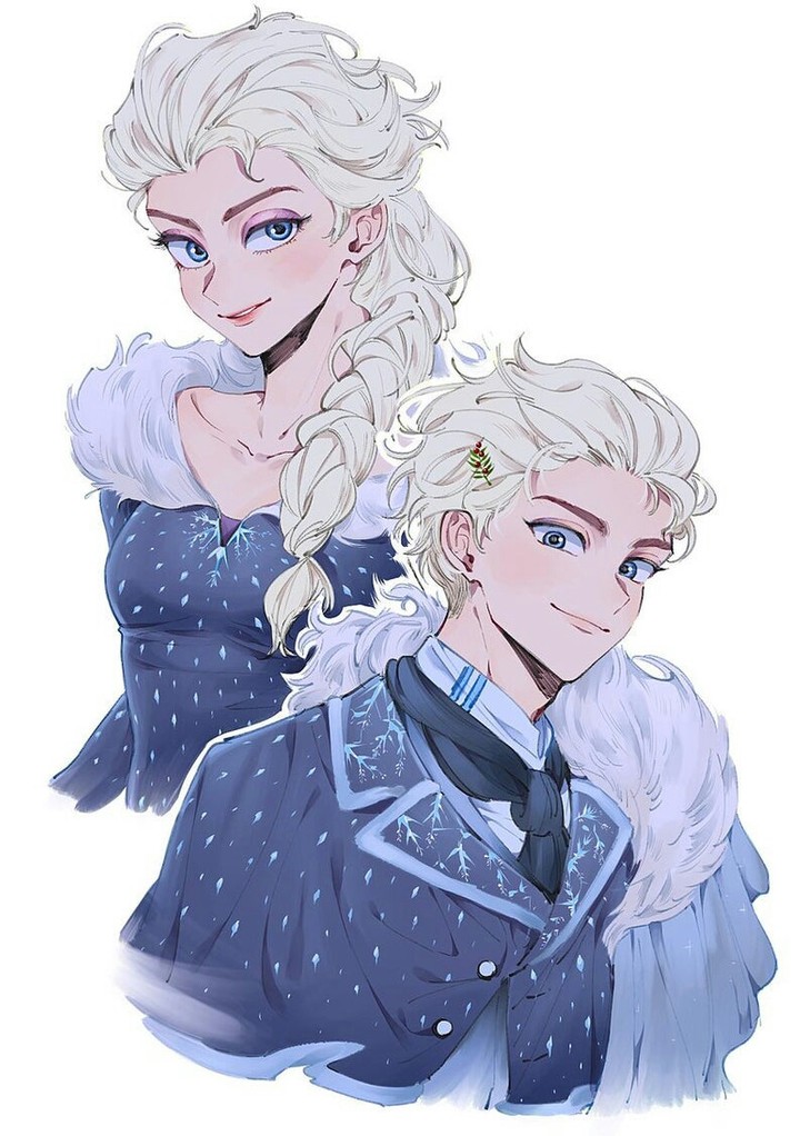 QUEEN AND KING SNOW ELSA