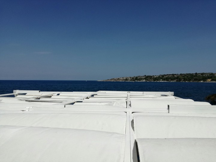 White and Blue