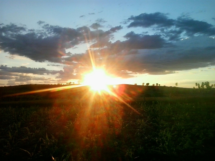 O pôr do sol
