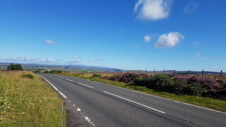 Blue sky in Scotland