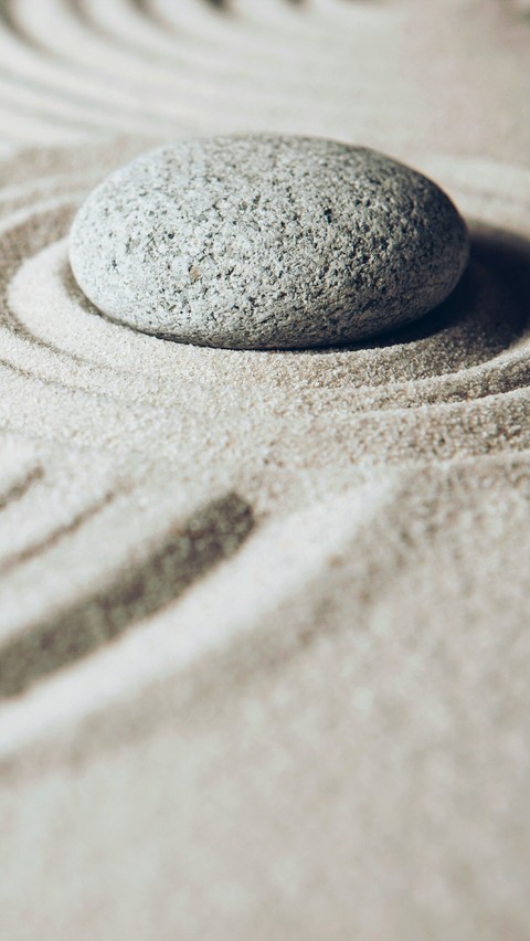 Stein im Sand