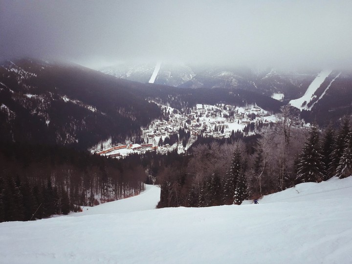 skiing
