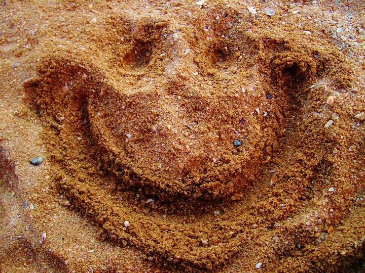 sand smile