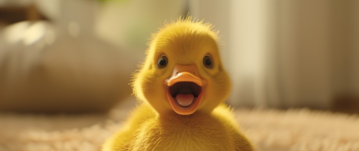 Duck cute, little duck