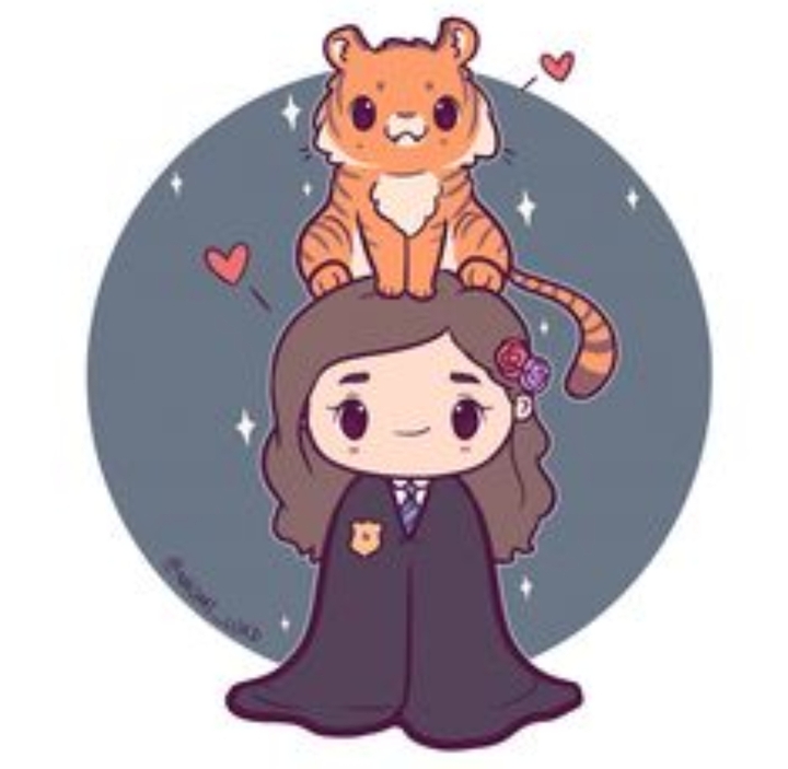 Hermione e Grattastinchi