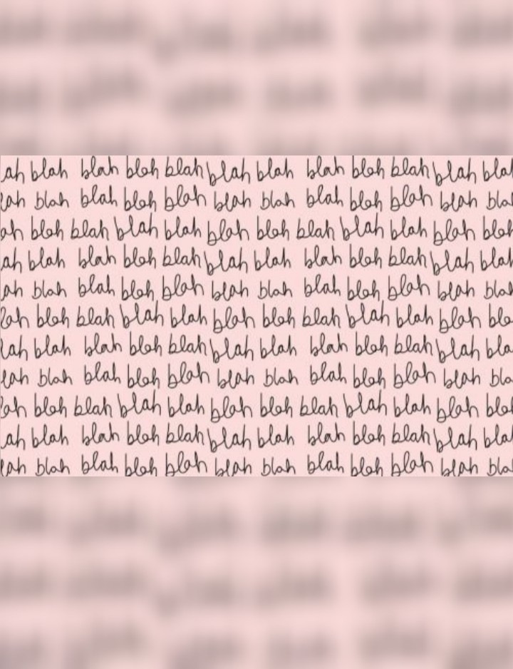 blah blah blah