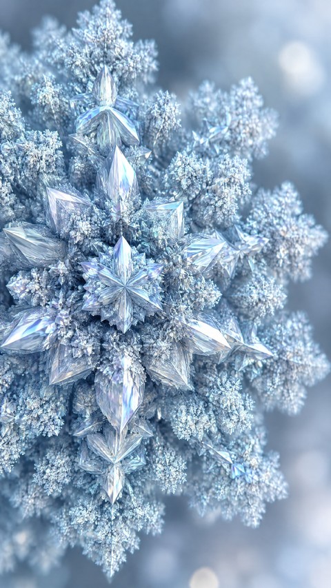 обои Snowflake, winter