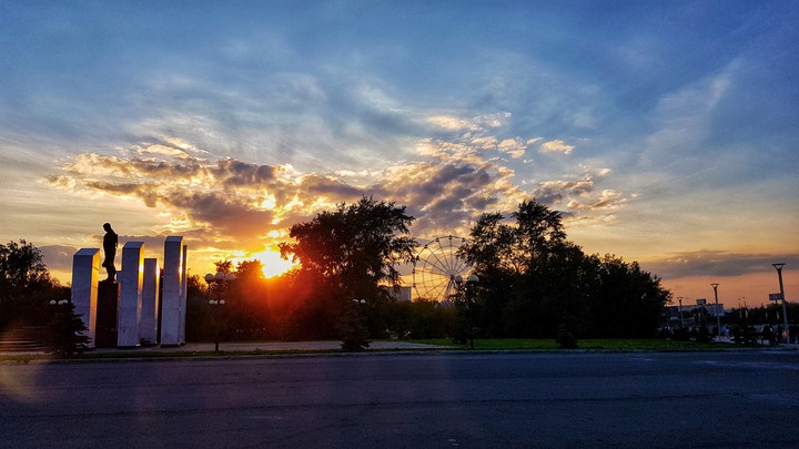 City sunset