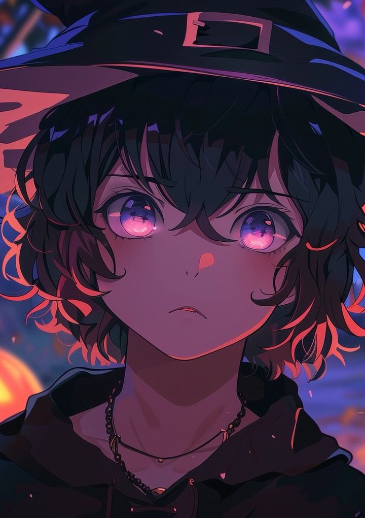 Anime cute boy cartoon character
