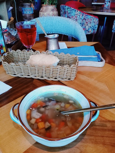 autumn soup in the Bazar restaurant