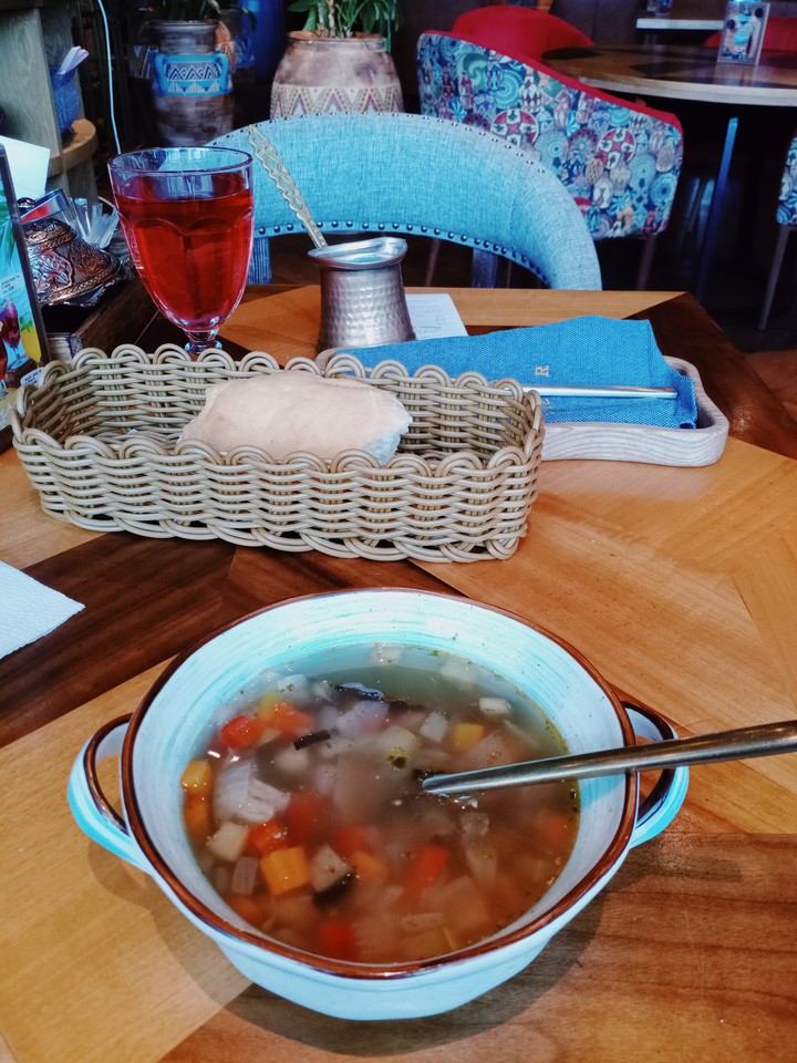 autumn soup in the Bazar restaurant