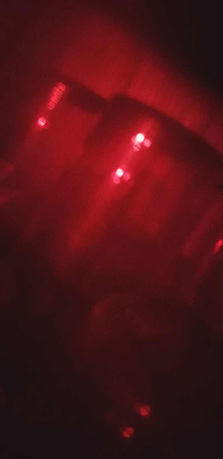 View trought red glass