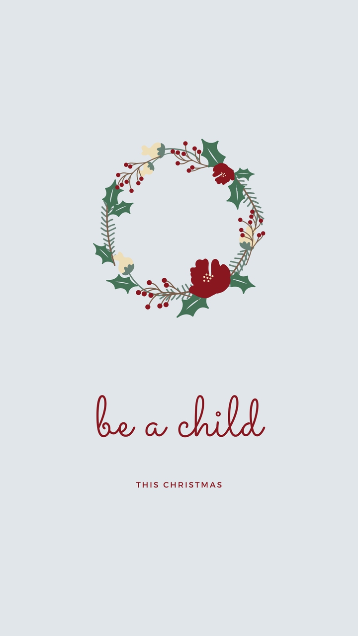 be a child this christmas