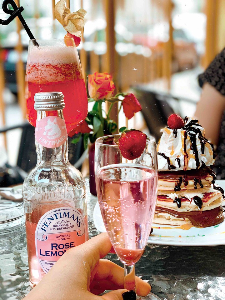 Pink pancakes in Romania