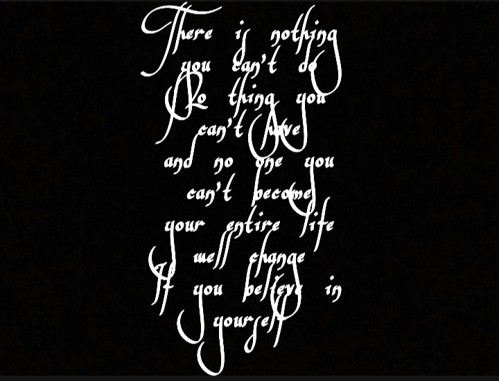 there is no thing you can't do