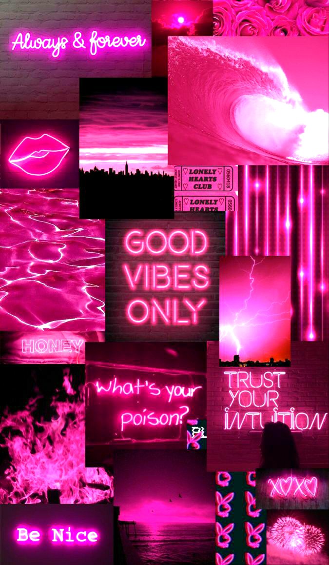 Girly & Pink Collage