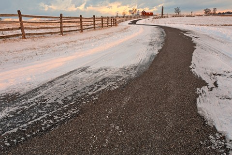 Winding Winter Road - Hdr