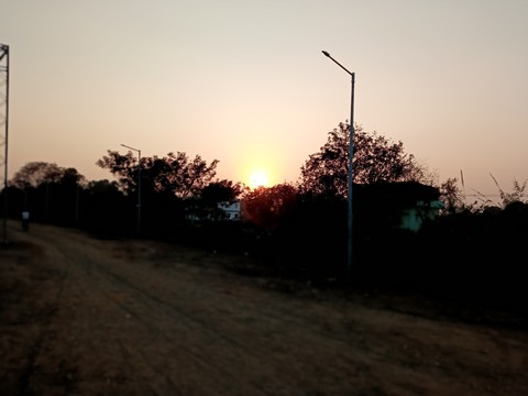 sunset time