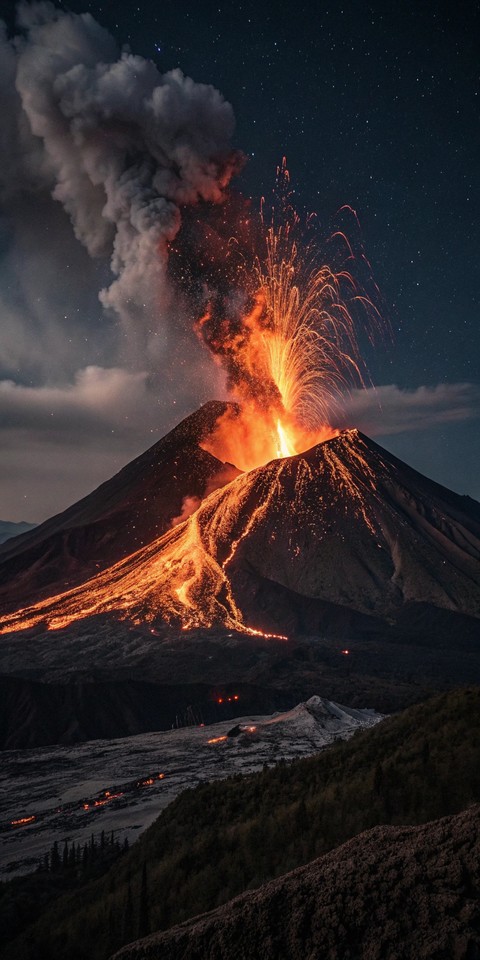 fonds d'écran heat, Volcano