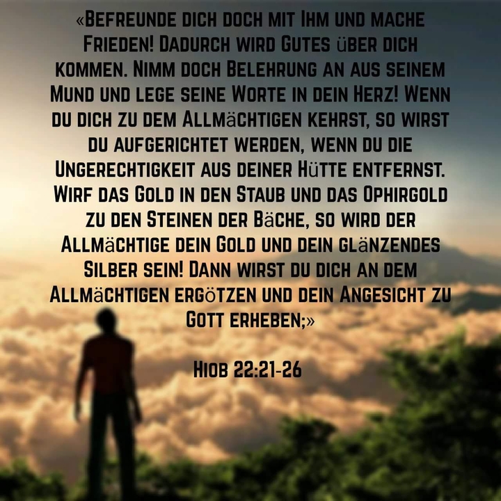 Bibel. Hiob 22.21-26