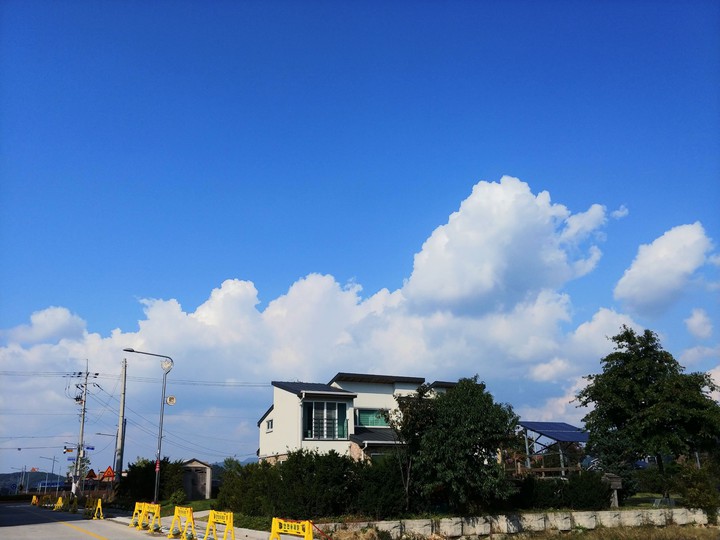 Cloud over a house