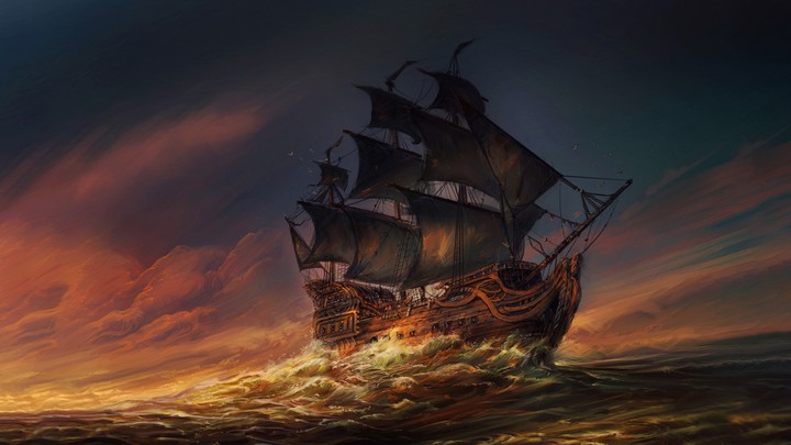 A stormy day at the heart of the sea