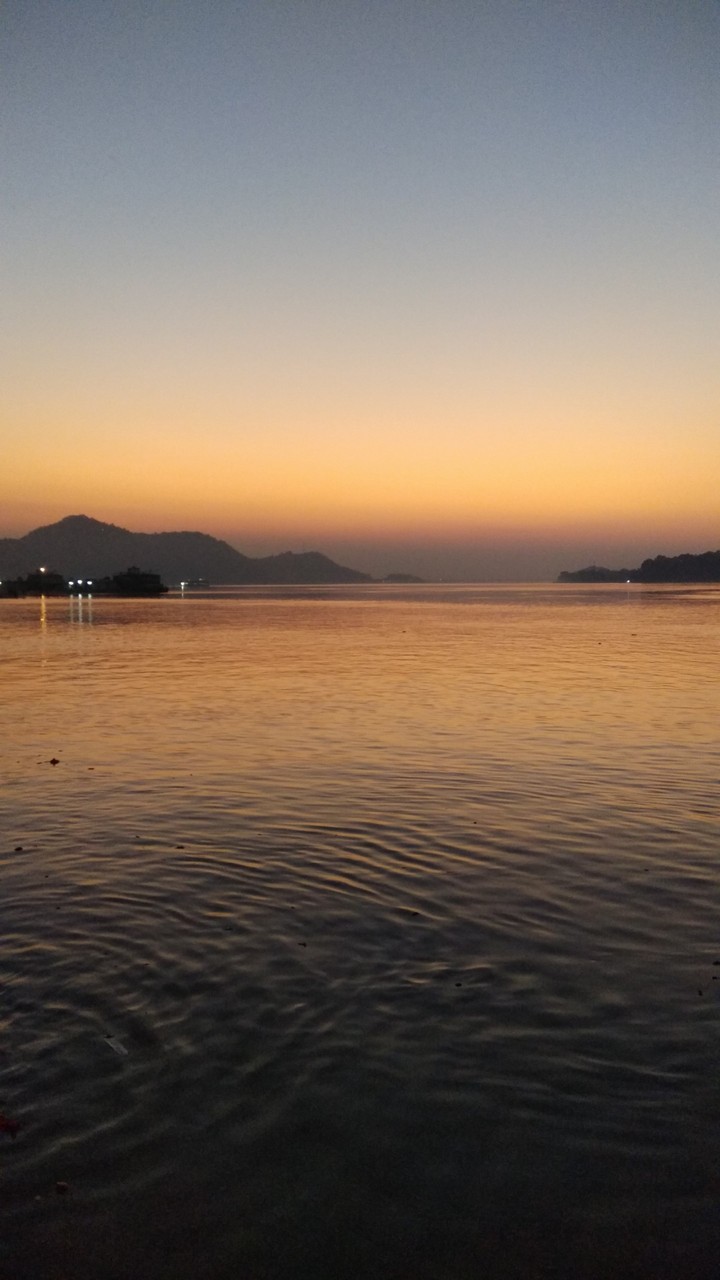 Sunset at Brahmaputra River