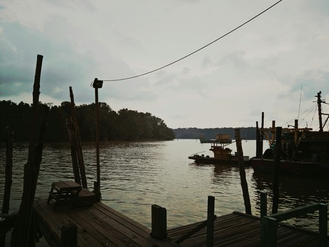 dock, sky wallpapers