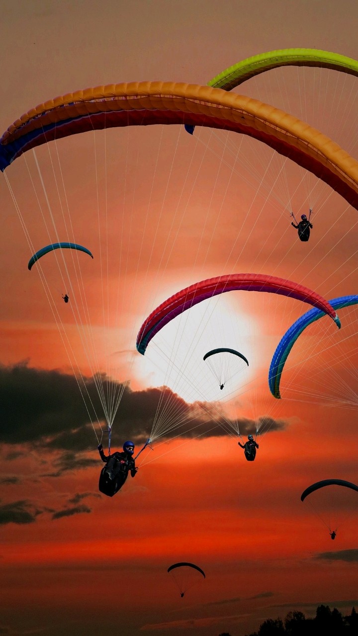 sky diving