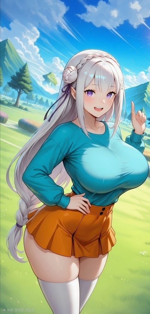 Thigh, Cartoon, Long_hair