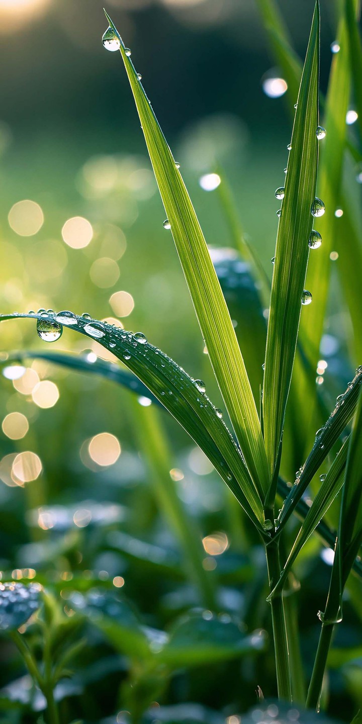 fonds d'écran green, dew