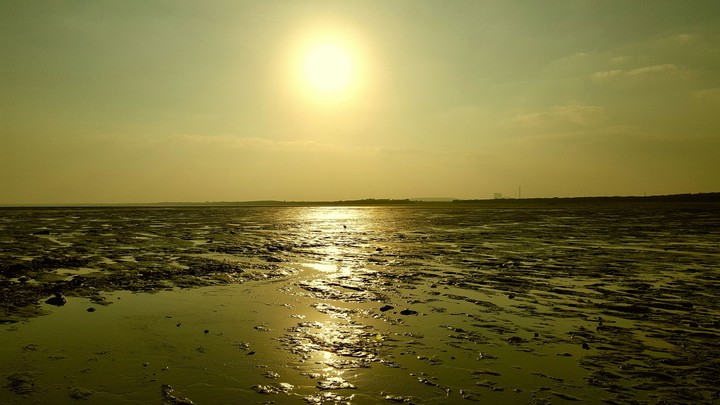 Sunset with Yellow Filter