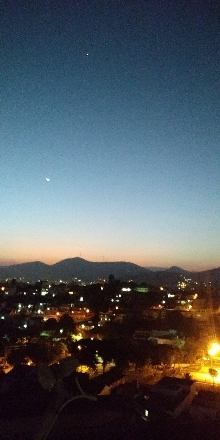 night falls in Rio.