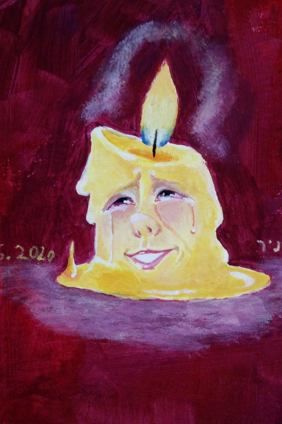 נר ברגעיו האחרונים