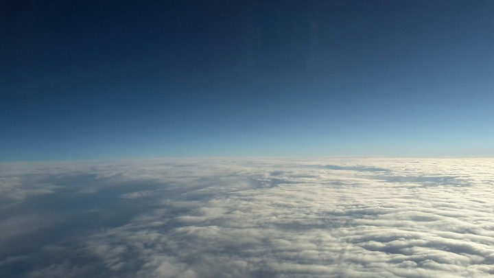Somewhere above the English Channel
