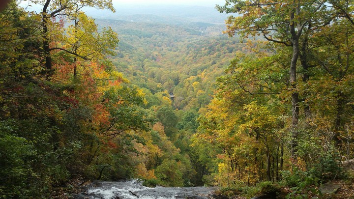 Amicalola Falls in the spring