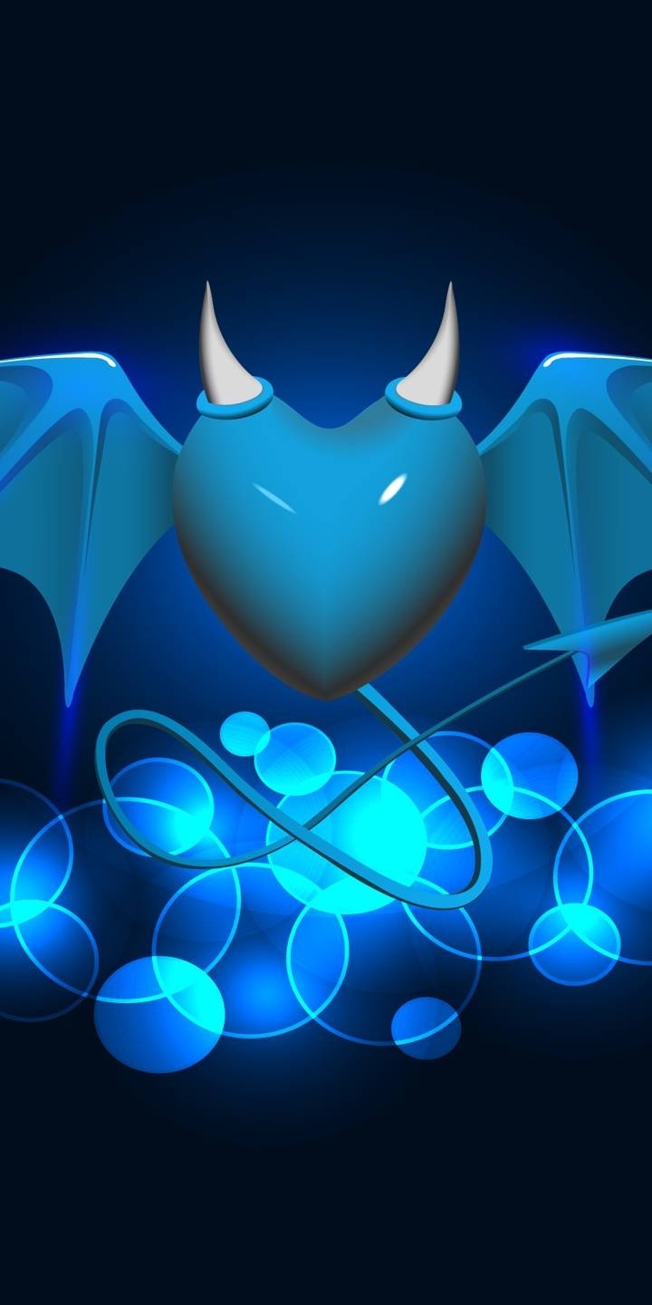 blue devil heart